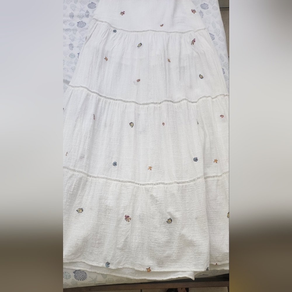 Maaji White Embellished Tiered Maxi Dress - Picture 2 of 11
